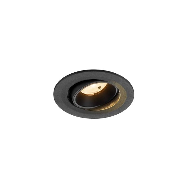 SLV 1009487 Numinos Move S, LED-Einbaustrahler, 6.7W, 2700K, 1000lm, 20°, in schwarz