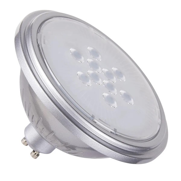 SLV 1005292 Leuchtmittel, silber, QPAR111, GU10, LED, 7.3W, 3000K, 560lm, 25°