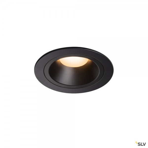 SLV 1003844 Numinos M, Deckeneinbauleuchte, schwarz, LED, 17,55W, 2700K, 1460lm, 40°