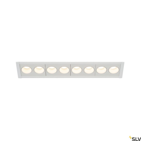 SLV 1005425 Milandos 8, Deckeneinbauleuchte, weiß, LED, 16W, 2700K, 1280lm