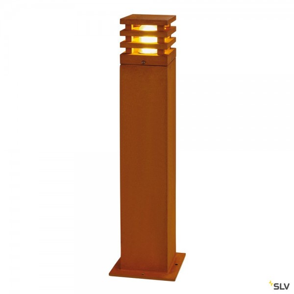 SLV 233437 Rusty Square 70, Wegeleuchte, eisen gerostet, IP55, LED, 8,6W, 3000K, 90lm