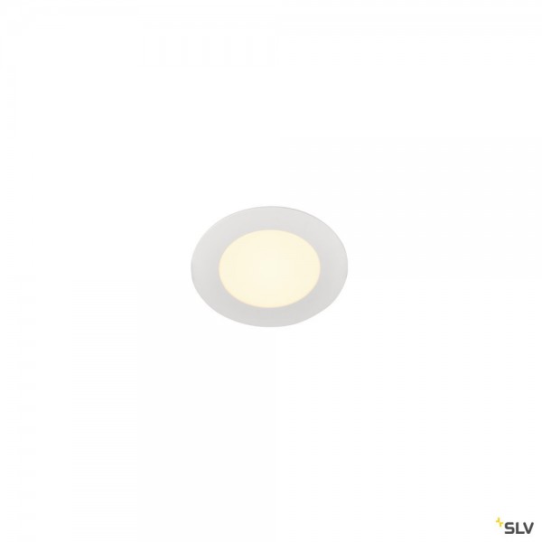 SLV 1003008 Senser 12, Deckeneinbauleuchte, weiß, LED, 6W, 3000K, 470lm