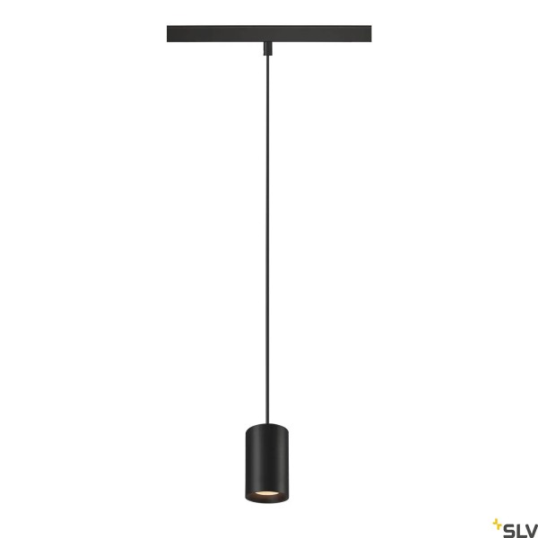 SLV 1006765 Numinos XS, 48V Track, Pendelleuchte, schwarz, dimmbar Dali, LED, 8.7W, 2700K, 640lm, 55