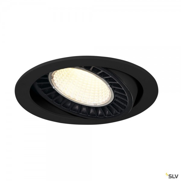 SLV 1003303 Supros, Deckeneinbauleuchte, schwarz, LED, 31W, 4000K, 2700lm