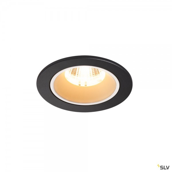 SLV 1003797 Numinos S, Deckeneinbauleuchte, schwarz/weiß, LED, 8,6W, 3000K, 730lm, 40°