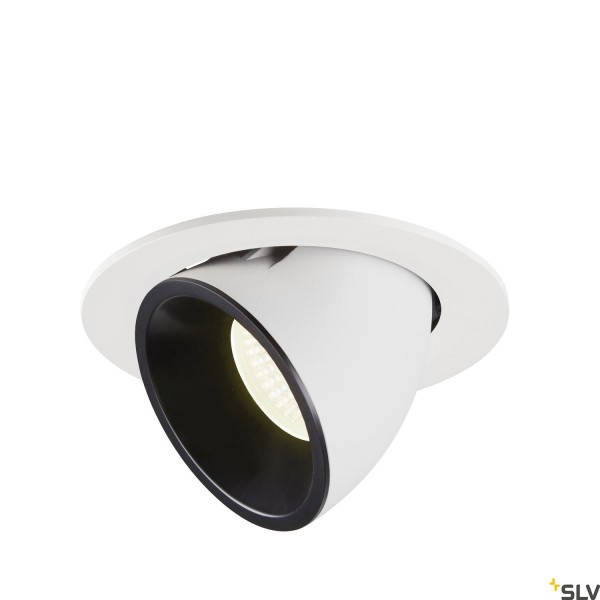 SLV 1006020 Numinos Gimble L, Deckeneinbauleuchte, weiß/schwarz, LED, 25,4W, 4000K, 2350lm, 20°