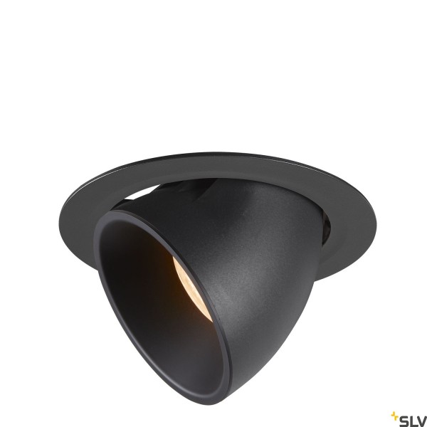 SLV 1006032 Numinos Gimble XL, Deckeneinbauleuchte, schwarz, LED, 37,4W, 2700K, 3300lm, 40°
