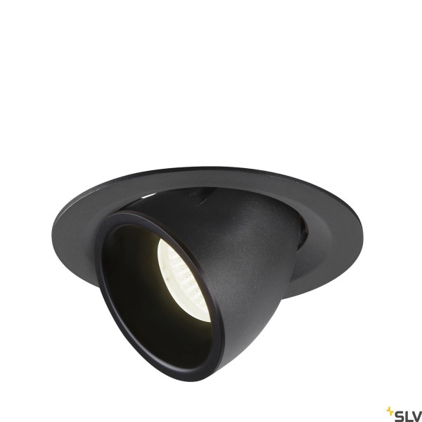 SLV 1005963 Numinos Gimble M, Deckeneinbauleuchte, schwarz, LED, 17,5W, 4000K, 1600lm, 55°