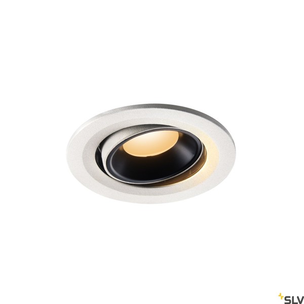 SLV 1005331 Numinos Move S, Deckeneinbauleuchte, weiß/schwarz, LED, 8,6W, 2700K, 670lm, 40°