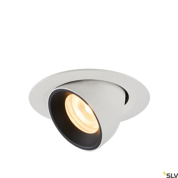 SLV 1005846 Numinos Gimble XS, Deckeneinbauleuchte, weiß/schwarz, LED, 7W, 3000K, 690lm, 55°