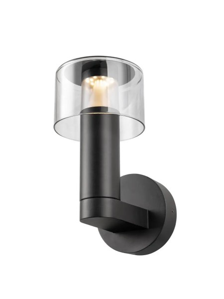 SLV 1010195 Taha II, Retro LED-Außenwandlampe DIM, IP65, 10W, CCT 22/27K, in schwarz