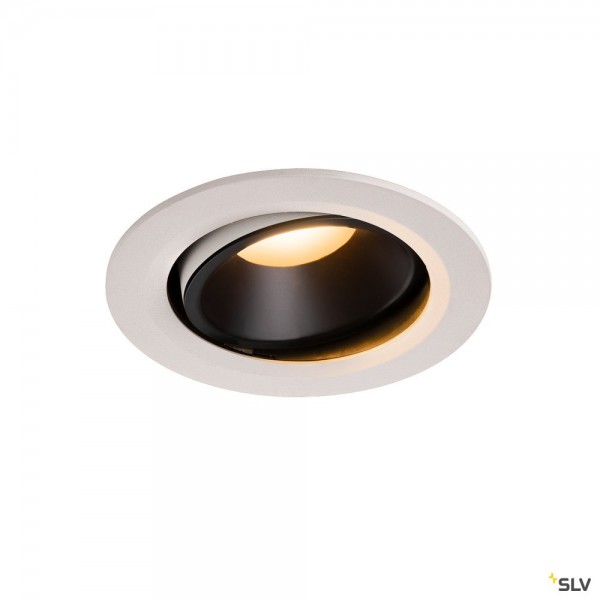 SLV 1003643 Numinos Move L, Deckeneinbauleuchte, weiß/schwarz, LED, 25,41W, 2700K, 2150lm, 55°