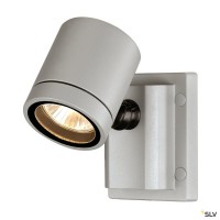SLV 233104 Myra Wall, Wand- und Deckenleuchte, silbergrau, IP55, QPAR51, GU10, max.50W SLV 233104 Myra Wall, Wand- und Deckenleuchte, silbergrau, IP55, QPAR51, GU10, max.50W