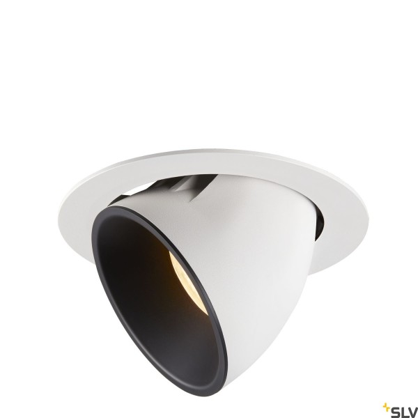 SLV 1006056 Numinos Gimble XL, Deckeneinbauleuchte, weiß/schwarz, LED, 37,4W, 3000K, 3300lm, 20°