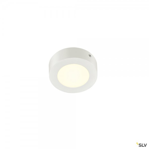 SLV 1004700 Senser 12, Wand- und Deckenleuchte, weiß, dimmbar C, LED, 8,2W, 4000K, 470lm