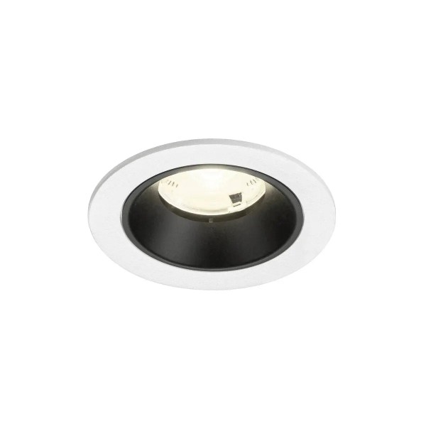 SLV 1009478 Numinos S, LED-Einbauspot, 6.7W, 4000K, 1050lm, 20°, in weiß/schwarz