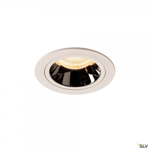 SLV 1003882 Numinos M, Deckeneinbauleuchte, weiß/chrom, LED, 17,55W, 3000K, 1550lm, 40°