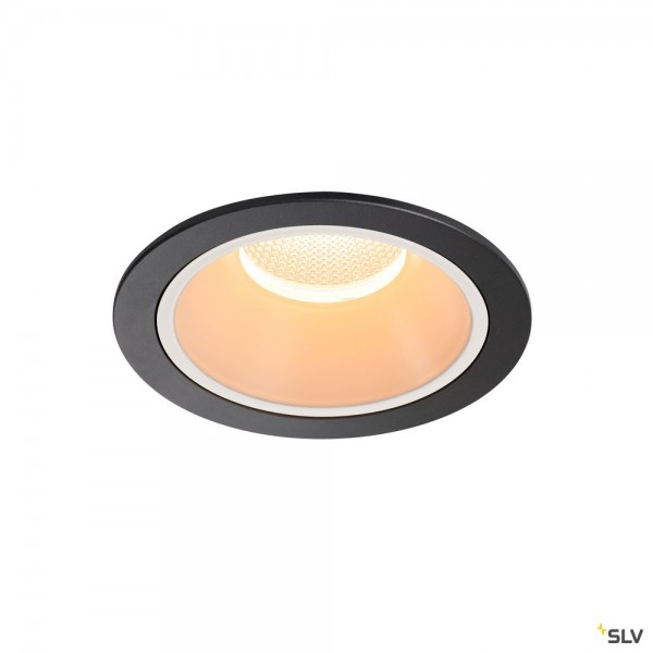 SLV 1003989 Numinos XL, Deckeneinbauleuchte, schwarz/weiß, LED, 37,4W, 2700K, 3500lm, 40°