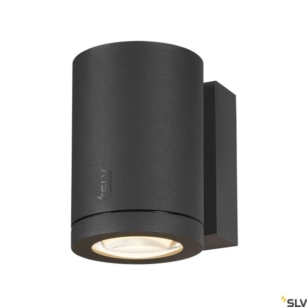 SLV 1006328 Enola Oculus Single, Außenwandleuchte, anthrazit, IP65, LED, 11W, CCT 3000/4000K, 1100lm