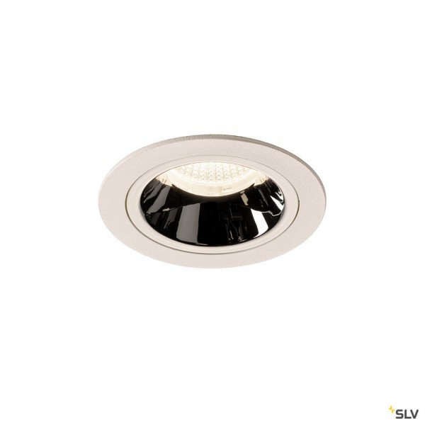 SLV 1003906 Numinos M, Deckeneinbauleuchte, weiß/chrom, LED, 17,55W, 4000K, 1660lm, 40°