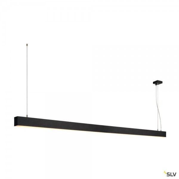 SLV 1001406 Glenos, Pendelleuchte, schwarz matt, dimmbar 1-10V, LED, 85W, 3000K, 5700lm