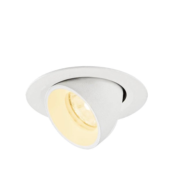 SLV 1010054 Numinos Gimble XS, LED-Einbauleuchte, 6.9W, 3000K, 950lm, 20°, in weiß
