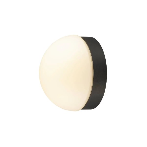 SLV 1008944 Cyft Dome, LED Wand- Deckenleuchte aus Milchglas, 6.5W, DIM, IP65, CCT 27/3/4K