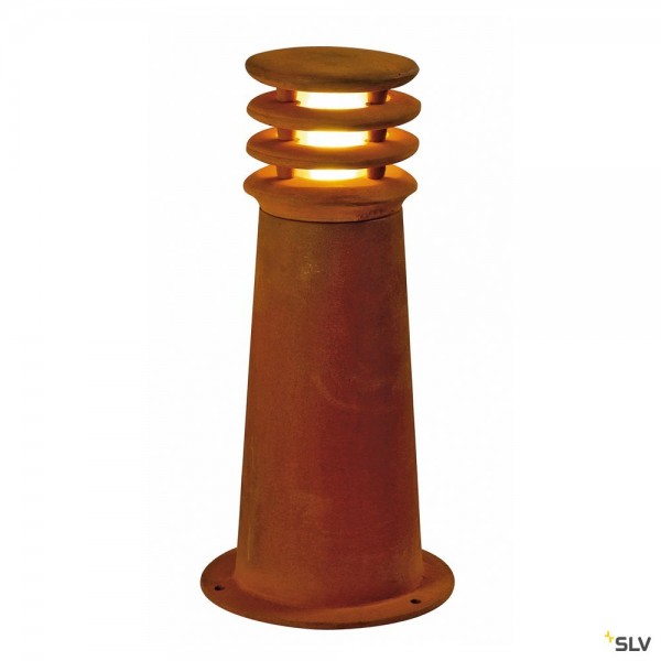 SLV 233407 Rusty Round 40, Wegeleuchte, eisen gerostet, IP55, LED, 8,6W, 3000K, 70lm