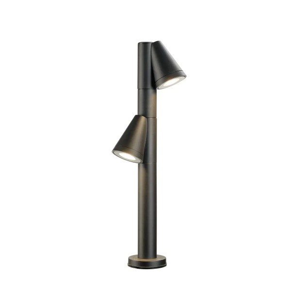 SLV 1008017 T-Tube 70 Double, Pollerleuchte drehbar IP65, GU10, in schwarz