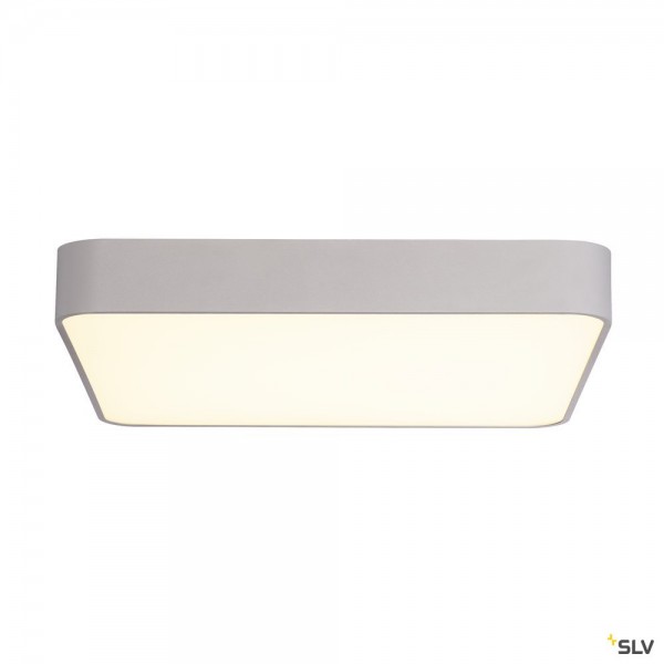 SLV 1000727 Medo 60 Square, Deckenleuchte, silbergrau, dimmbar 1-10V, LED, 39W, 3000K, 3300lm