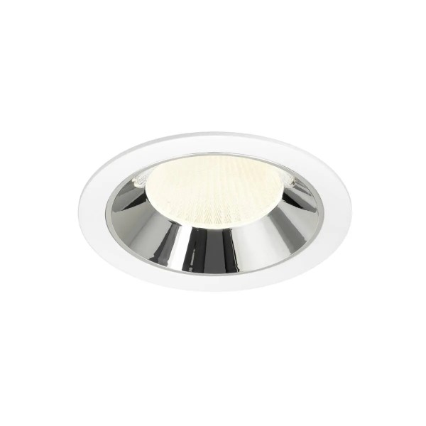 SLV 1009965 Numinos XL, LED-Einbauspot, 24W, 4000K, 3800lm, 20°, in weiß/chrom