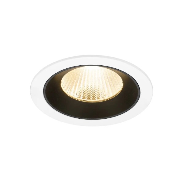 SLV 1009768 Numinos L, LED-Einbauspot, 17W, 2700K, 2400lm, 40°, in weiß/schwarz