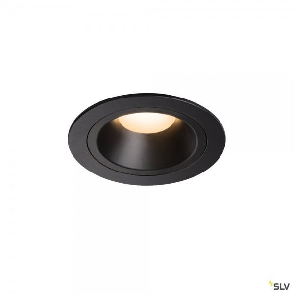 SLV 1003865 Numinos M, Deckeneinbauleuchte, schwarz, LED, 17,55W, 3000K, 1500lm, 20°