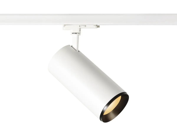 SLV 1005800 Numinos XL, 3-Phasen LED-Strahler, DALI, 28W, 2700K, 3150lm, 60°, in weiß/schwarz