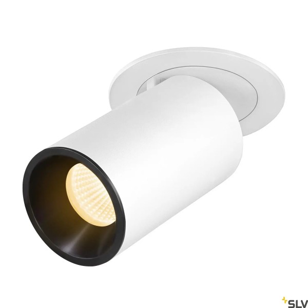 SLV 1007008 Numinos Projector M, Einbauleuchte, weiß/schwarz, LED, 17.5W, 3000K, 1500lm, 55°