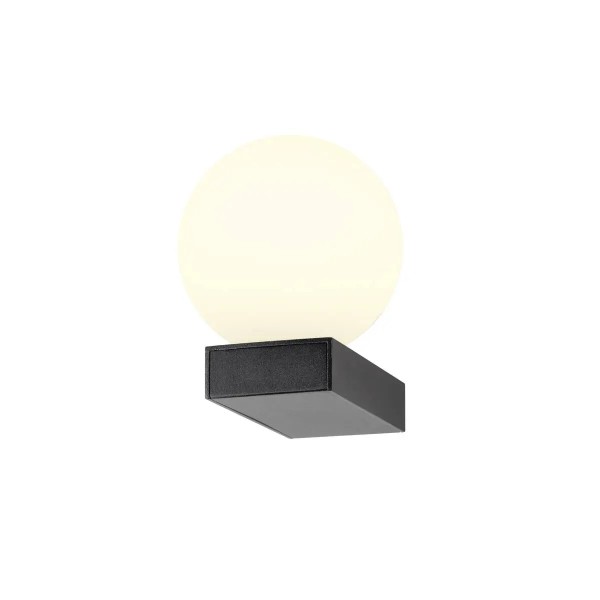 SLV 1009144 Sun WL, Kugel Wandleuchte Up aus Glas, G9, in schwarz/weiß