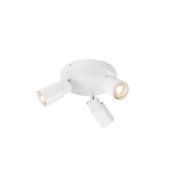 SLV 1008334 Puri 2.0 Tube, Strahler Rondell 3-flammig, GU10, in weiß