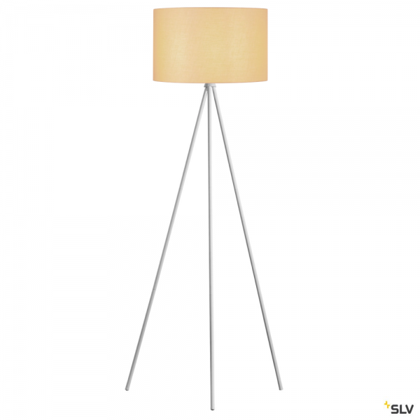 SLV 1003033 + 156113 Fenda, Stehleuchte, weiß/beige, Ø45,5cm, E27, max.40W