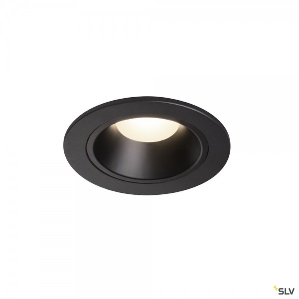 SLV 1003823 Numinos S, Deckeneinbauleuchte, schwarz, LED, 8,6W, 4000K, 730lm, 55°