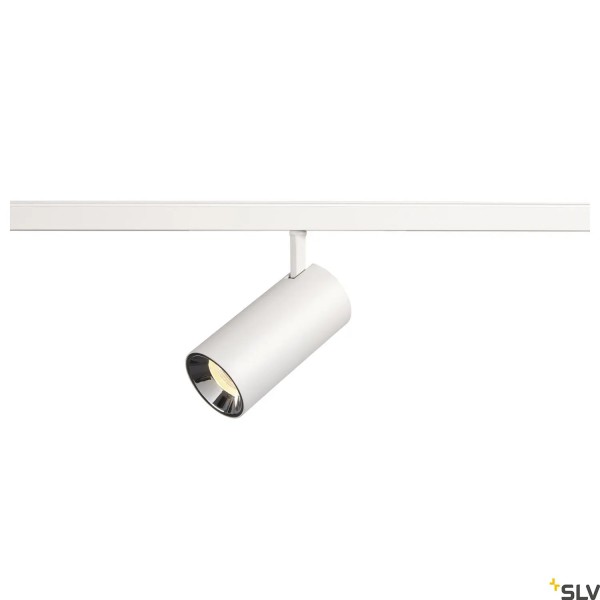 SLV 1006740 Numinos S, 48V Track, Strahler, weiß/chrom, dimmbar Dali, LED, 16W, 3000K, 1050lm, 55°