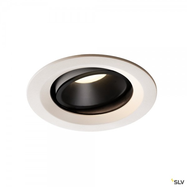 SLV 1003619 Numinos Move M, Deckeneinbauleuchte, weiß/schwarz, LED, 17,55W, 4000K, 1600lm, 55°