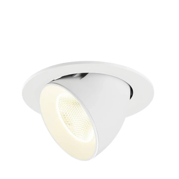 SLV 1009749 Numinos Gimble L, LED-Einbauleuchte, 17W, 4000K, 2700lm, 20°, in weiß