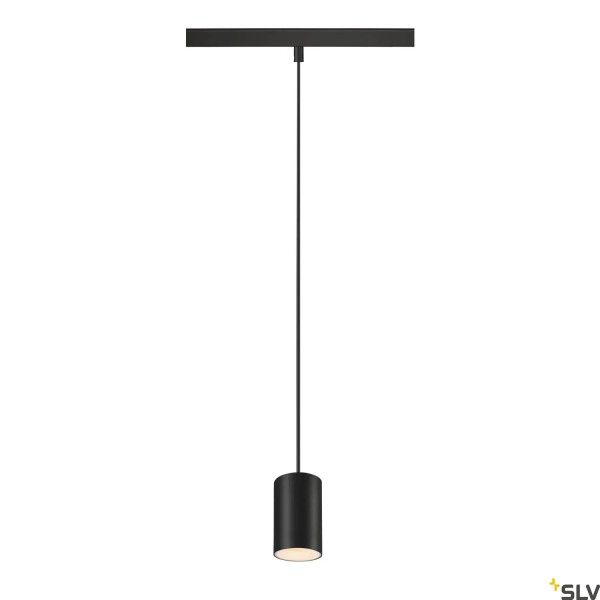 SLV 1006766 Numinos XS, 48V Track, Pendelleuchte, schwarz/weiß, Dali, LED, 8.7W, 2700K, 670lm, 55°