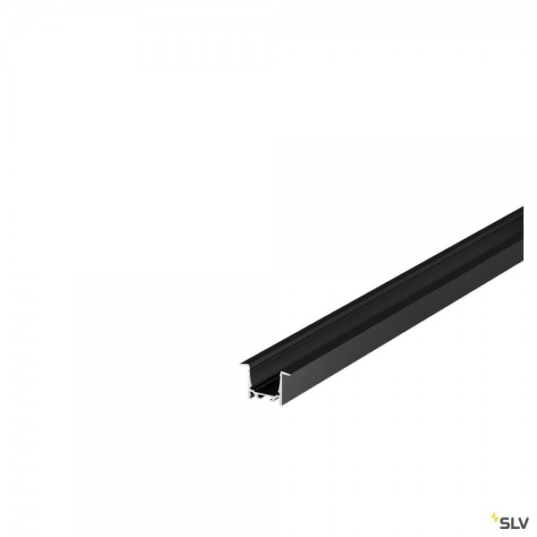 SLV 1004926 Grazia 20, Einbauprofil, schwarz, B/H/L 5,2x3,2x150cm, LED Strips max.B.2cm