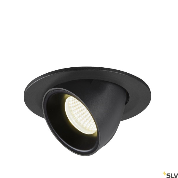 SLV 1005909 Numinos Gimble S, Deckeneinbauleuchte, schwarz, LED, 8,6W, 4000K, 730lm, 55°