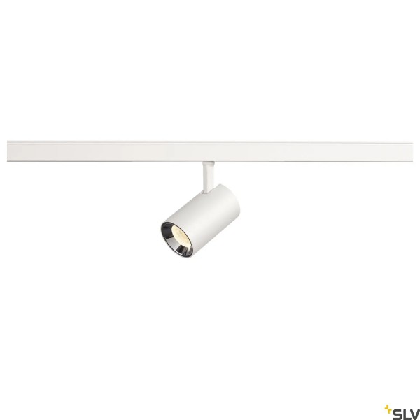 SLV 1006686 Numinos XS, 48V Track, Strahler, weiß/chrom, dimmbar Dali, LED, 8.7W, 3000K, 720lm, 55°