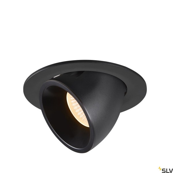 SLV 1005978 Numinos Gimble L, Deckeneinbauleuchte, schwarz, LED, 25,4W, 2700K, 2150lm, 40°