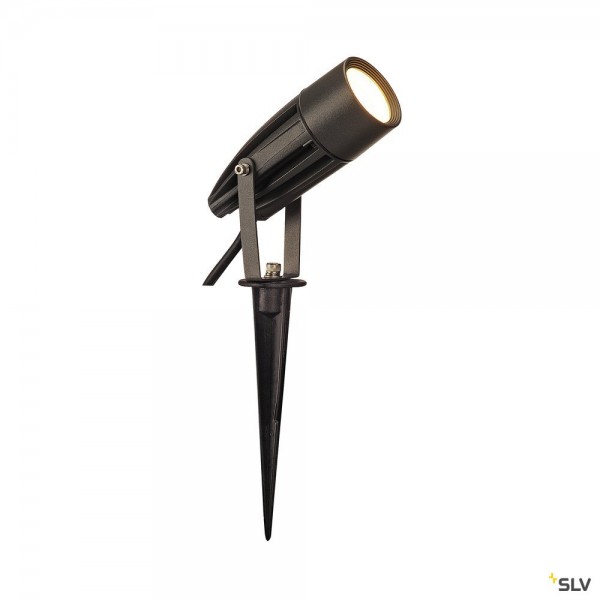 SLV 227505 Syna, Spießleuchte, anthrazit, mit Netzstecker, IP55, LED, 8,6W, 3000K, 470lm