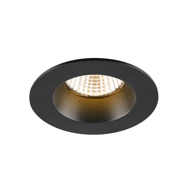 SLV 1007406 New Tria 68, Einbauleuchte, schwarz, IP65, dimmbar, LED, 8.3W, 2700K, 460lm, 38°