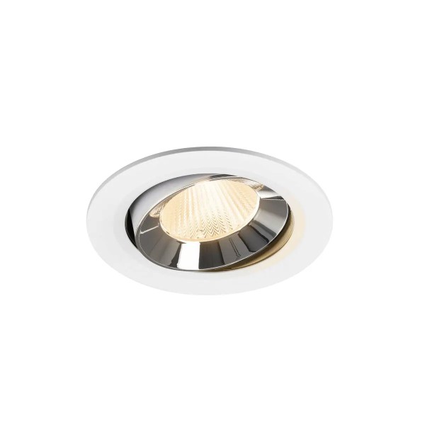 SLV 1009824 Numinos Move L, LED-Einbaustrahler, 17W, 2700K, 2400lm, 40°, in weiß/chrom